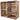 Holz Zollhaus Vintage Holzregal geflammt