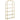 Vasagle Regal Gold, 5 Ablagen, Stahl & Glas