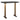 Bar Tisch Revelin oval (Black/gold)