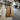Basel Esstisch - Eleganter Holztisch mit Harz & Eisen-Finish