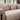Roma 3er Sofa - Bouclé Sofa in Grau/Beige mit Holzfüssen