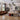Roma 3er Sofa - Bouclé Sofa in Grau/Beige mit Holzfüssen