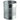 Durable Papierkorb Metall rund silber - 1096551