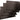 Paderno Schieferplatte eckig 4er Set - 1529568