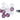 COCON Baumwollgarn Lichterkette lila/weiss - 1617724
