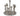 COCON Kerzenhalter, Teller mit 7 Halter - 1718199