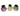Dameco LED Solar Glas Windlichter 3er Set - 1763949