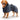 FLUFFINO Hundebademantel M beige/blau - 1808540