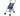 Puppenbuggy Sim star blue pink - 1848291