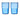 Lyngby TrinkglasTorino 40 cl 2 Stk. Blue - 1850628