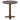 Bistro-Tisch Revelin dark brown 75Ø