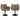 Esszimmerstuhl Aldo brown tweed swivel