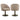 Esszimmerstuhl Beverly mocca linear swivel