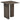 Beistelltisch Castello Smoked charchoal oak top