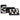 Aufbewahrungsbox Rae black/white (Set of 2)