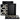Aufbewahrungsbox Lux black/white (Set of 2)