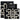 Aufbewahrungsbox Lux black/white (Set of 2)