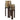 Windlicht Paige walnut small