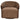 Lounge Stuhl Marina brown blockweave swivel fire retardant