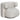 Lounge Stuhl Talley cream tweed swivel