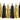 Partydeco Girlande Quasten schwarz/gold
