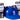 relaxdays Trinkhelm Blau, 2 Dosenhalter