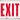 Nostalgic Art Schild Exit