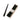Boltze Kerze Twisto, Schwarz, 6er Set