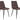 House Nordic Stuhl Middelfart braun 2er Set