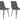House Nordic Stuhl Middelfart grau 2er Set