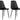House Nordic Stuhl Stockholm black 2er Set