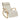 Songmics Schaukelstuhl Birkenholz, Beige