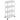 Songmics Nischenwagen Weiss, 4 Ablagen