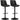 Vasagle Barhocker Schwarz, 2er Set