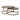 Couchtisch Bloomville set von 2 (Gold)