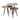 Couchtisch Vittorio 3er set champagne gold (Champagne gold)