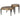 Couchtisch Marquee 2er Set (Black/gold)