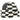 Untersetzer Jula (Black/white)