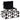 Aufbewahrungsbox Silas black/white small