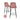 Counterstuhl Brooke rose chenille (Set von 2) (Bergen 705 rose chenille)