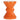 Beistelltisch Diablo - Orange, 35 Ø