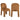 Esszimmerstuhl Brandi cognac fusion (2er-Set) (Fusion cognac 28)