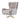 Lily 1-Sitzer Sofa drehbar in Creme aus Samt mit Metallfuss