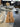 Zurich Esstisch aus Nussbaum & Epoxidharz 230x100 cm Matrix Tischgestell